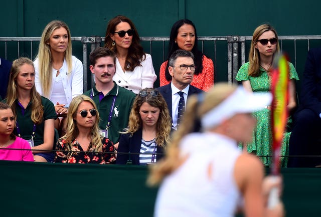 Harriet Dart had a very special guest supporting her at Wimbledon 