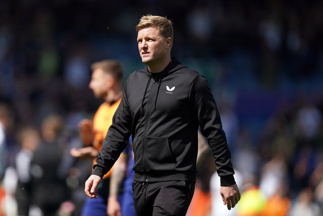 Eddie Howe after the game at Leeds
