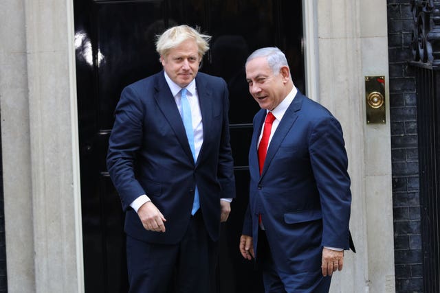 Benjamin Netanyahu Boris Johnson
