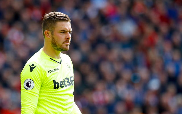 Stoke City goalkeeper Jack Butland (Martin Rickett/PA)