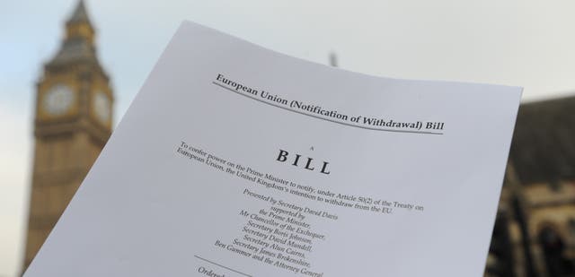 The Bill to trigger Article 50