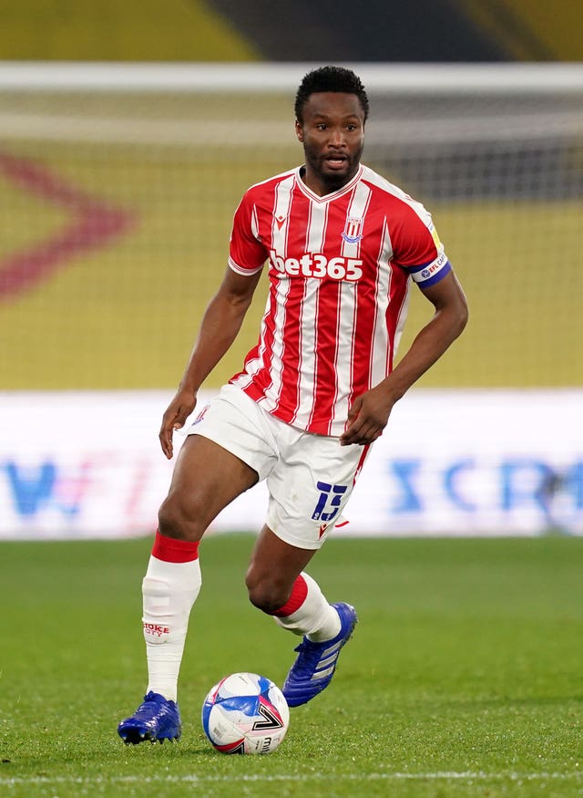 The game comes too soon for Stoke's injured former Chelsea star John Obi Mikel
