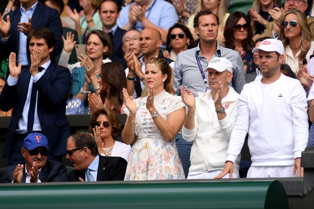 Federer's wife Mirka liked what she saw