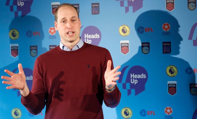 The Duke of Cambridge at a Heads Up campaign event in London
