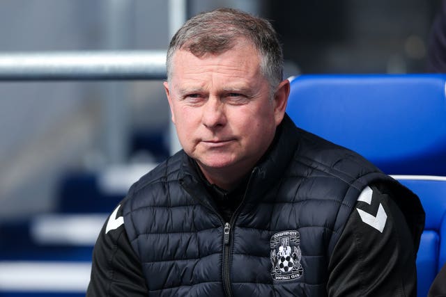 Coventry boss Mark Robins says the decision to drop replays