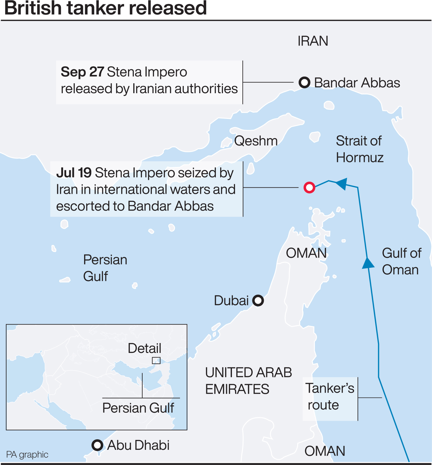 Seized British oil tanker leaves Iranian port Seized British oil tanker leaves Iranian port