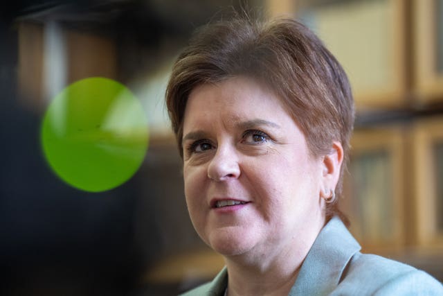 Nicola Sturgeon leaves Holyrood