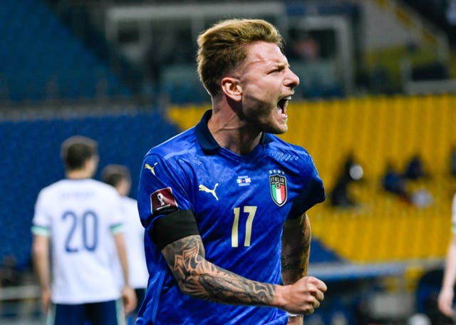 Ciro Immobile got Italy''s second goal