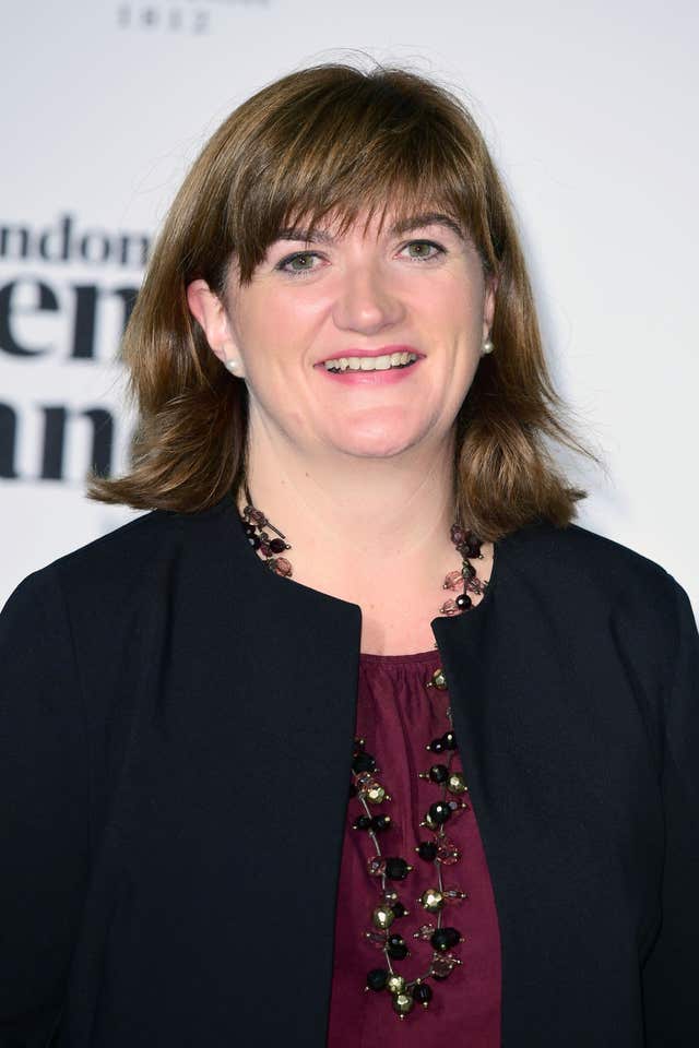 Former Cabinet minister Nicky Morgan called for more clarity on childcare (Ian West/PA)