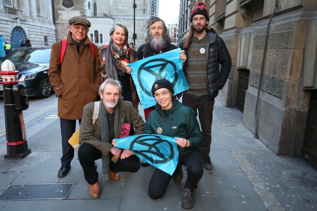 Sir David King (back left), with Claudia Fisher, Senan Clifford, Ben Bont, David Lambert and Phoebe Valentine