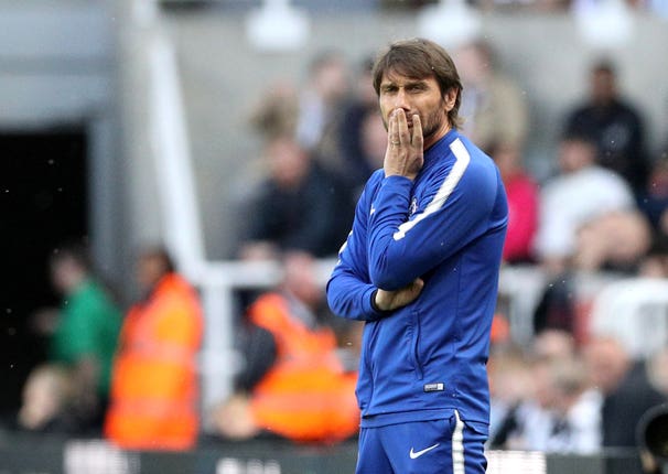Conte spent two seasons at Stamford Bridge