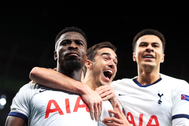 Serge Aurier, left, gave Tottenham the lead