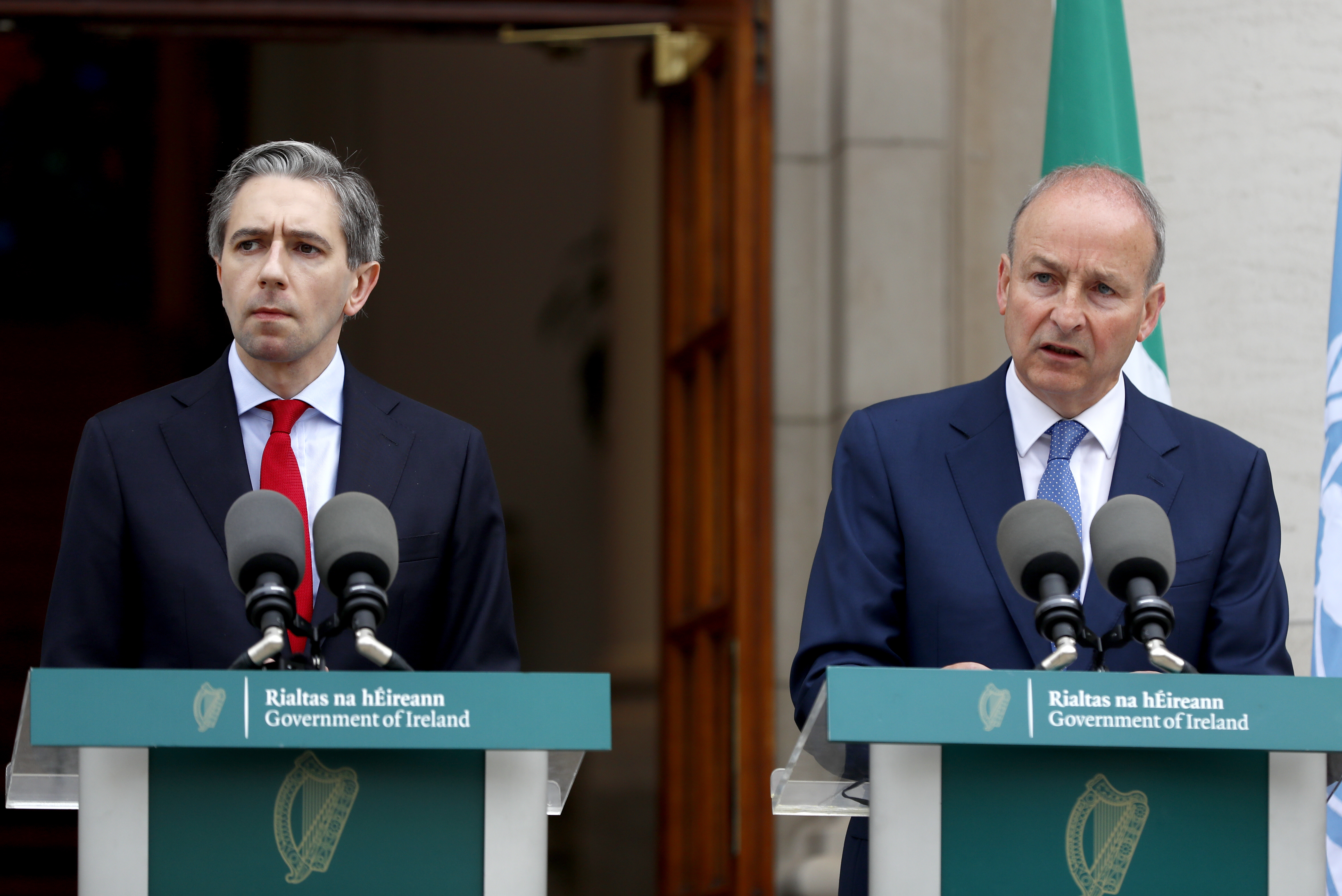 Simon Harris and Micheal Martin
