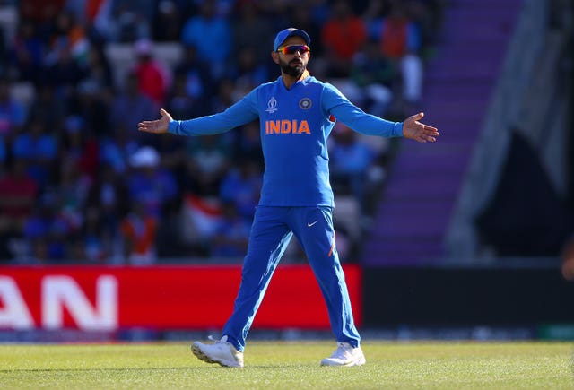 India’s Virat Kohli guided his men through