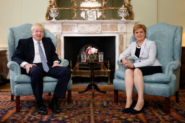 Boris Johnson and Nicola Sturgeon