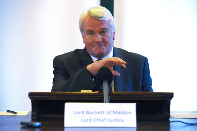 Lord Chief Justice press conference