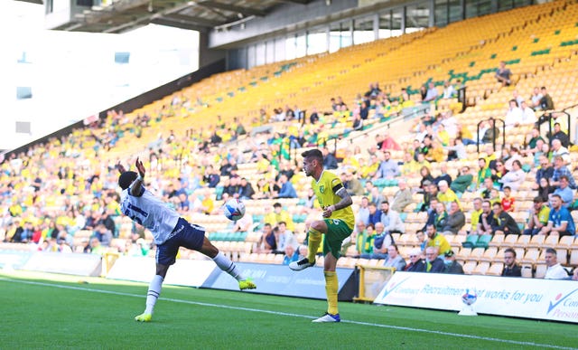 Norwich had welcomed fans back to Carrow Road for the Sky Bet Championship match against Preston