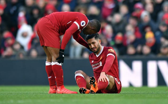 Jurgen Klopp is hopeful Emre Can, pictured right, will play again this season