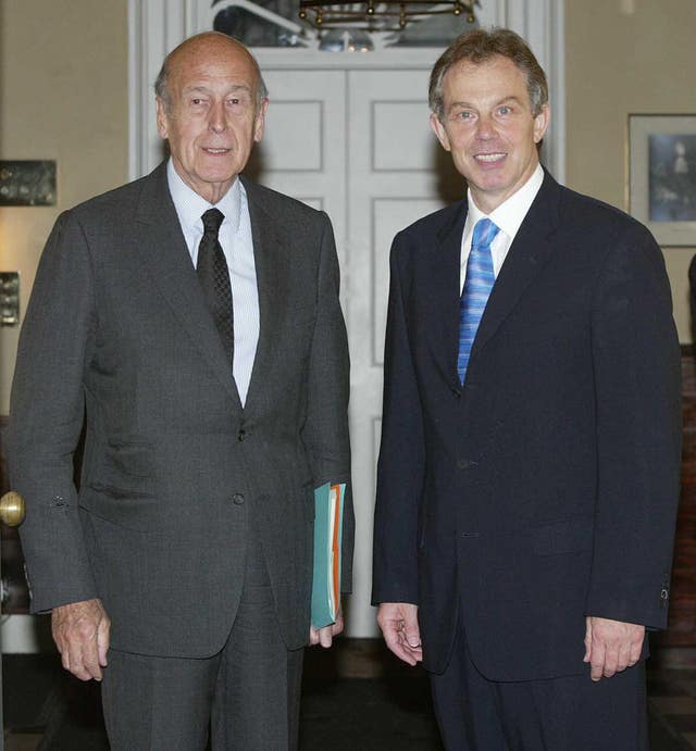 Tony Blair & Valerie Giscard d’Estaing