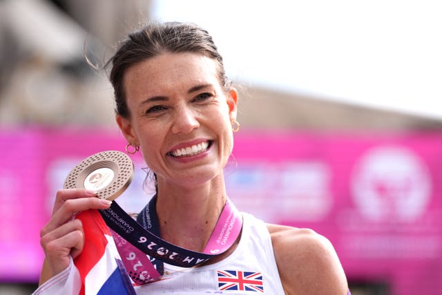 Abbie Donnelly with her bronze medal