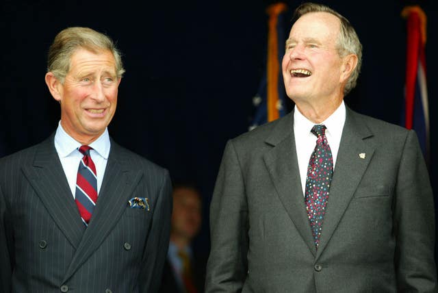 Prince of Wales with George Bush