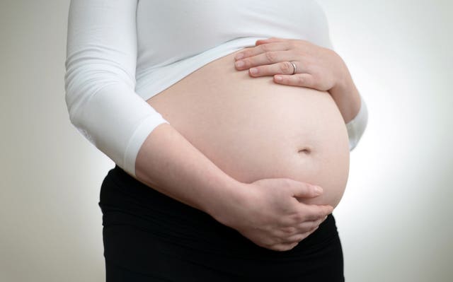 A pregnant woman