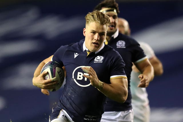 Duhan van der Merwe has already scored four tries for Scotland