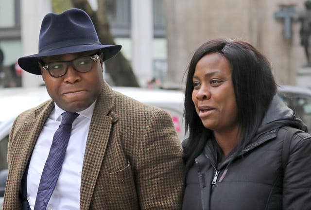 Isaiah Haastrup’s mother Takesha Thomas and father Lanre Haastrup (Philip Toscano/PA)