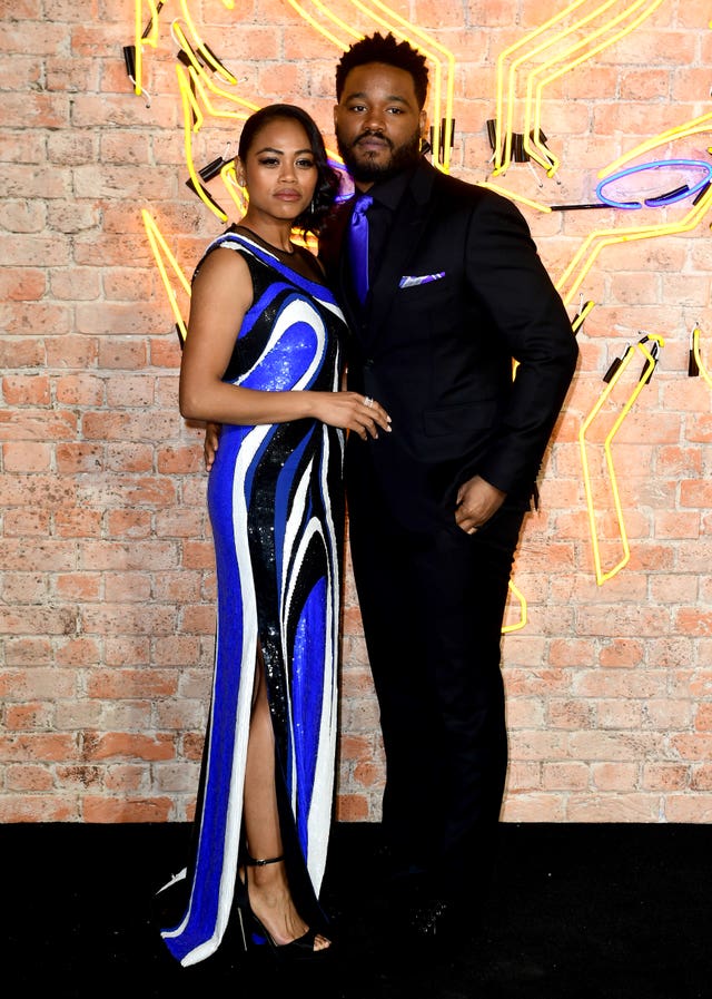 Black Panther director Ryan Coogler, with wife Zinzi Evans (Ian West/PA)