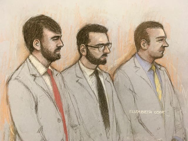 Police officers offensive messages court case