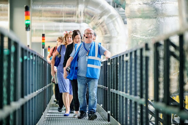 Tour at Amazon's Fife fulfilment centre