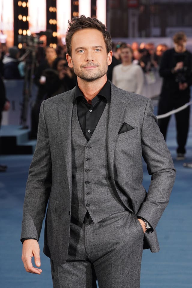 Patrick J Adams arriving for the UK premiere of The Madison at Cineworld Leicester Square in central London