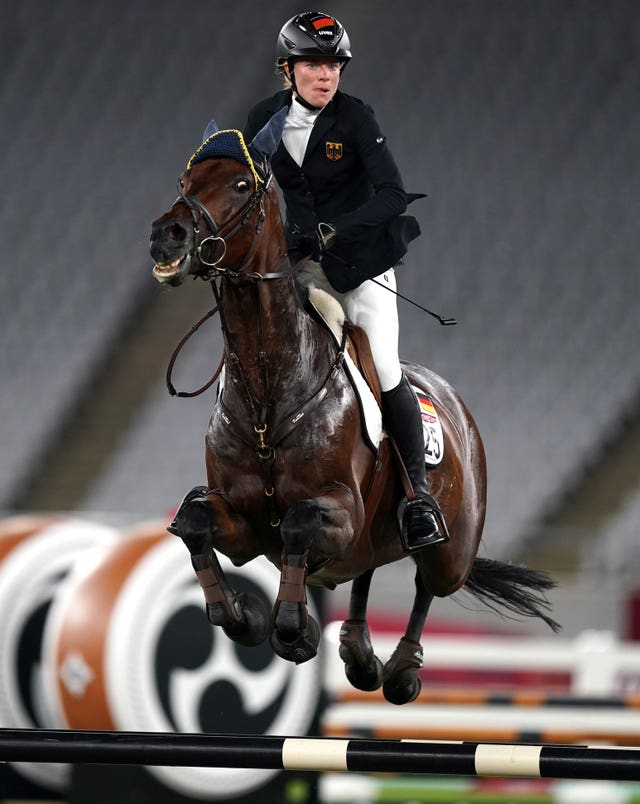 Annika Schleu was criticised for her treatment of Saint Boy