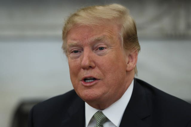 US president Donald Trump