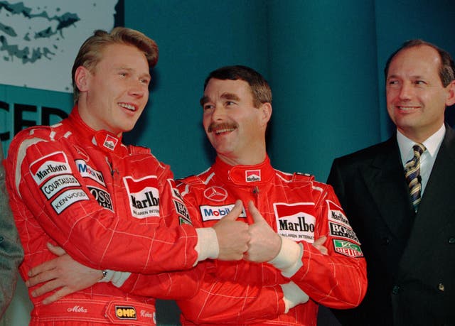 Malboro McLaren New Line-up – Nigel Mansell and Mika Hakkinen