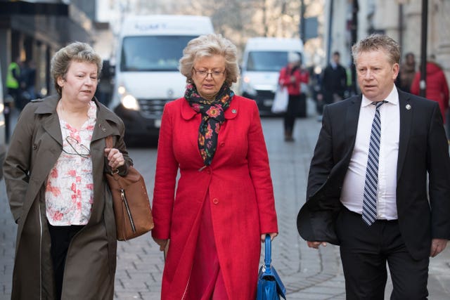 BiJayne, Julie and Brian Hambleton, who lost their sister Maxine in the bombings