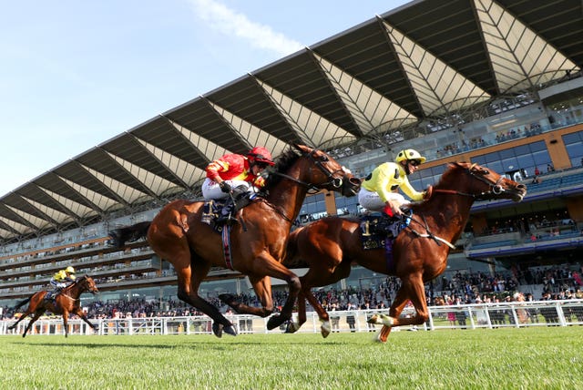 Atzeni steered Juan Elcano (right) to Wolferton Stakes success last season
