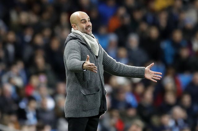 Guardiola watched as his City side put seven past Schalke