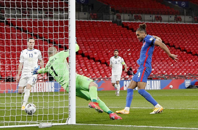 Dominic Calvert-Lewin scored twice against San Marino