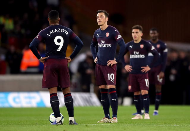 Arsenal have suffered back-to-back Premier League defeats