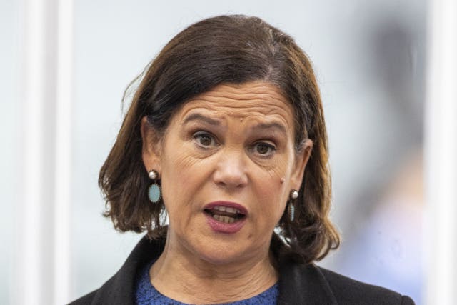 Sinn Fein leader Mary Lou McDonald