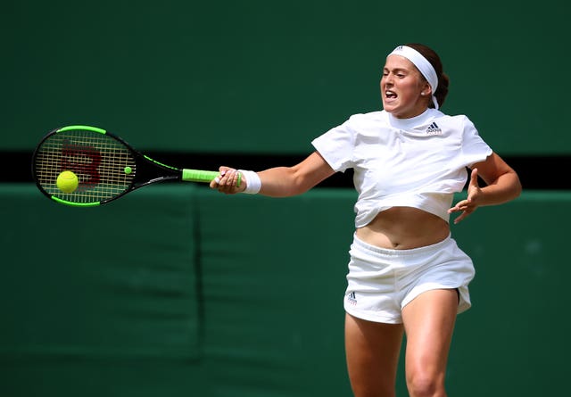 Jelena Ostapenko struck 35 unforced errors in the match