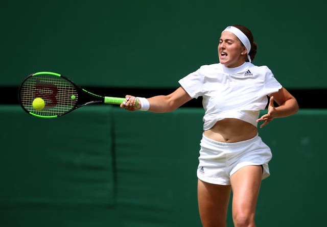 Jelena Ostapenko struck 35 unforced errors in the match 