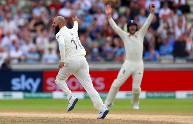 James Anderson's absence increases the pressure on England's other bowlers, including Moeen Ali (left)