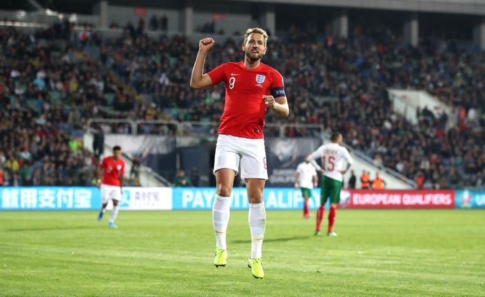 Kane played on and scored England's sixth