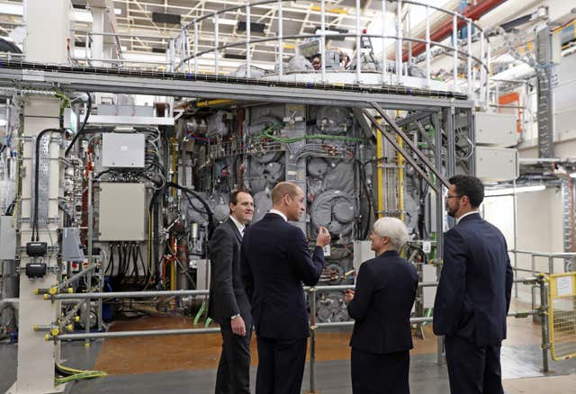 The Duke of Cambridge at Culham Science Centre, Oxfordshire