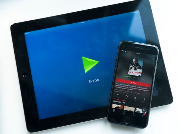 Netflix and SkyGo app