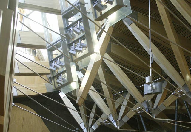 Loose roof beam at Holyrood