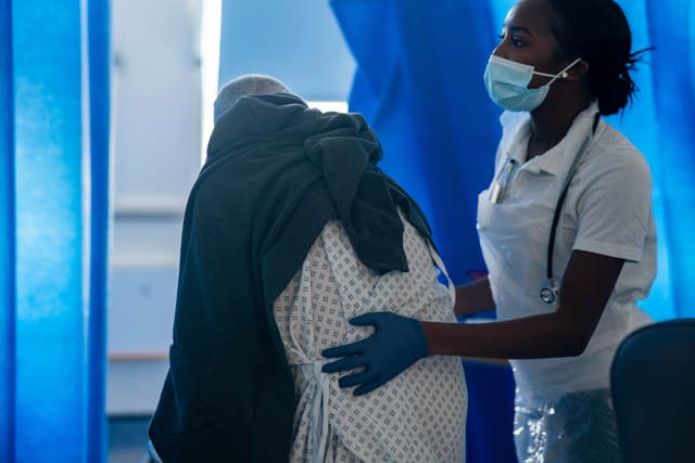 Staff on a hospital ward