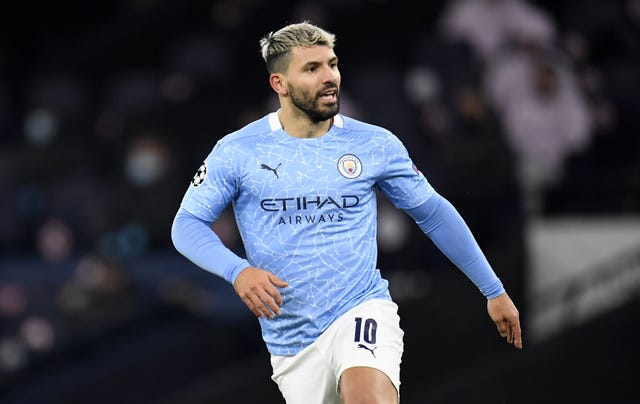 Sergio Aguero could feature in the derby but will not start
